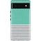 Teal and Grey Stripes Pixel Cases